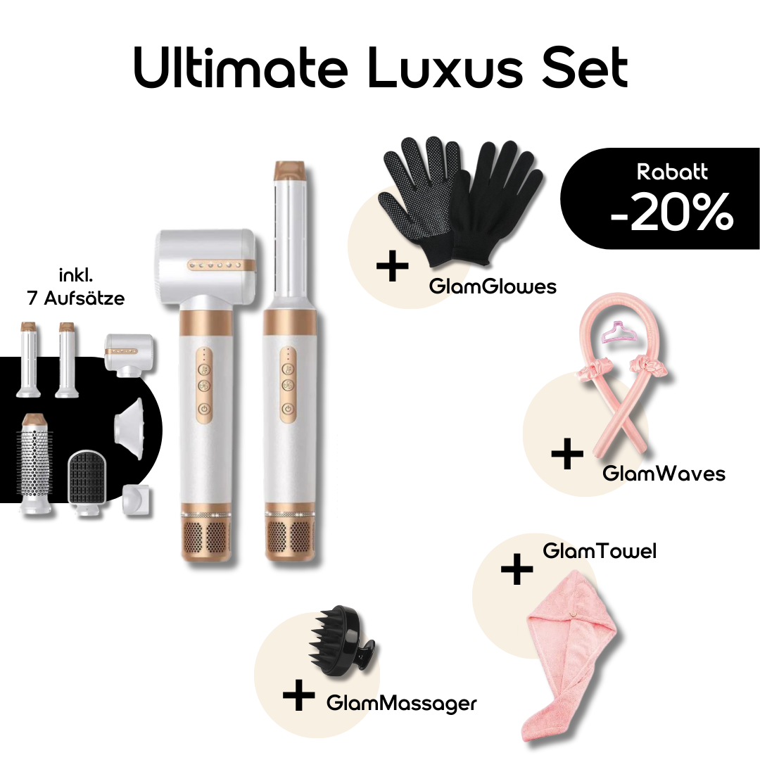 GlamHair 7-in-1 + GlamWaves + GlamMassager + GlamGloves + GlamTowel